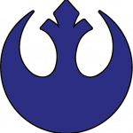 Helm Sticker - Rebellen - Blau