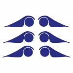 Helm - Sticker -Blau