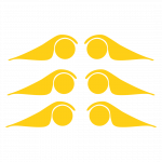 Helm - Sticker - Gelb