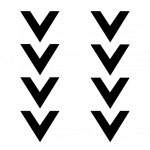 Helm Sticker - V schwarz